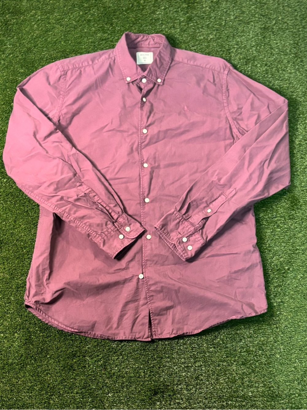 Casual Button-Down Shirt in Dusty Rose